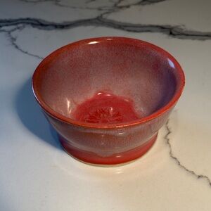 New Salmon Colour Handmade Glazed Ceramic Bowl